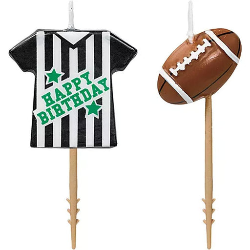 Football Birthday Candle Picks | 6 pcs - Zurchers