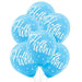 Blue Hello World Flat Printed Latex Balloons, 12'' | 15 ct - Zurchers