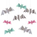 Pastel Halloween Glitter Hanging Bats | 8ct - Zurchers