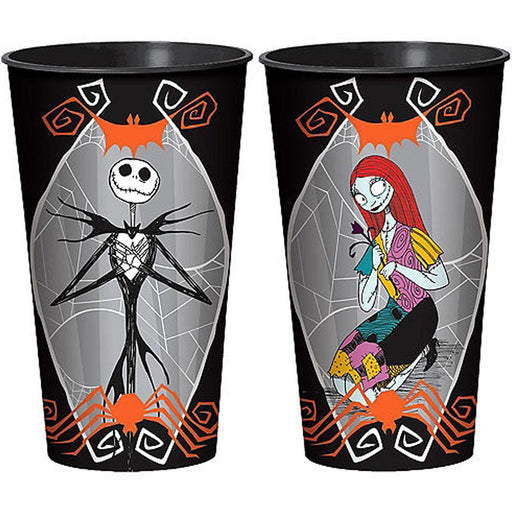 The Nightmare Before Christmas Jack Skellington & Sally Plastic Cup, 32oz | 1ct - Zurchers