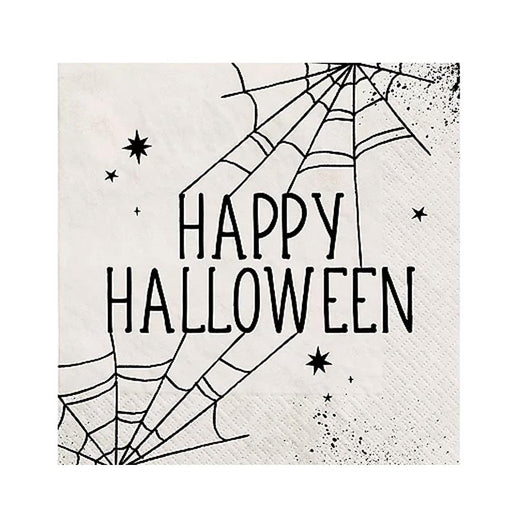 Spiderweb Night Halloween Paper Lunch Napkins, 6.5in | 40ct - Zurchers