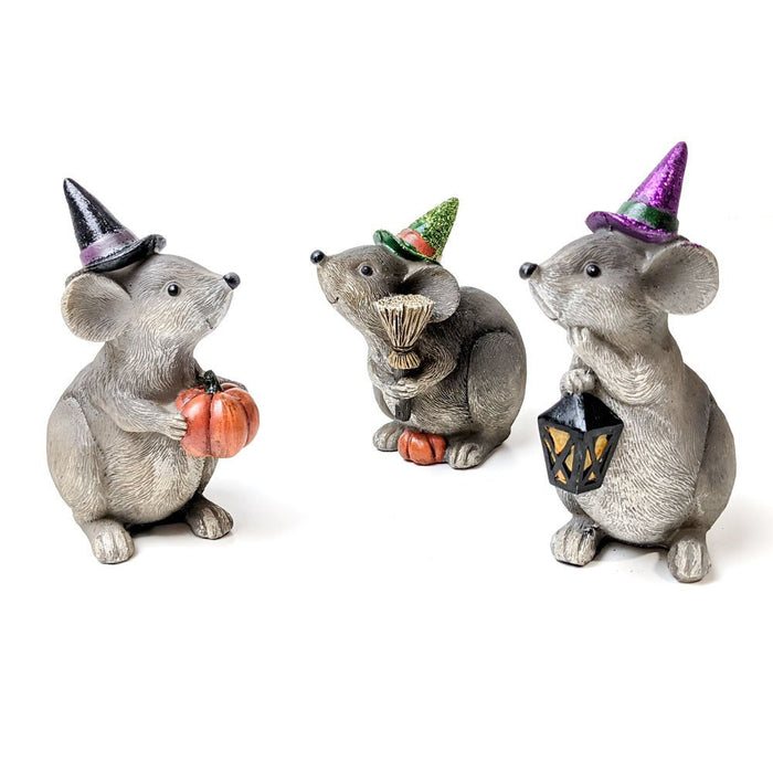 Resin Halloween Mouse Figurine 4.5" | 1ct - Zurchers