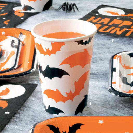 Halloween Happy Haunting Paper Cups 12oz. | 6ct - Zurchers
