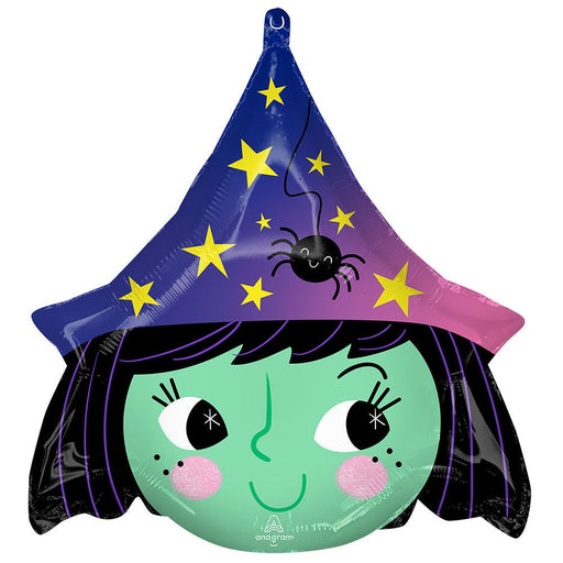 Witch Shaped Mylar Balloon 18" | 1ct - Zurchers
