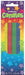 Pack of sparkling birthday candles in assorted colors including red, yellow, green, and blue. The packaging features a vibrant rainbow background with colorful stars and the word 'Candles' written in playful, multicolored letters. Includes 18 candles, each 17 inches long and 2.6 mm thick.