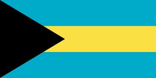 Bahamas Flag with Stick | 4" x 6"