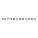 4th Of July Patriotic Glitter Star Garland 6ft | 1ct - Zurchers