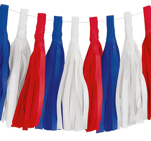 4th Of July Patriotic Tassel Garland 7.5' | 1ct - Zurchers