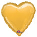 Metallic gold heart-shaped foil balloon with a smooth, shiny surface, featuring the Anagram logo at the bottom.