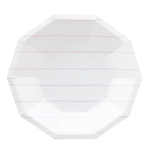 Frenchie Striped Lilac Plates 8" | 8ct - Zurchers
