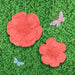 Scallop Shaped Red Tissue Flowers 2pcs | 1ct - Zurchers