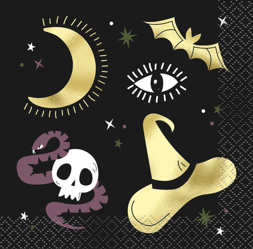 Halloween Celestial Beverage Napkins | 16ct - Zurchers