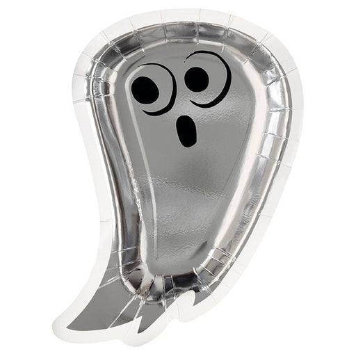 Halloween Bats & Boos Ghosts Shaped Dinner Plates 9" | 8ct - Zurchers