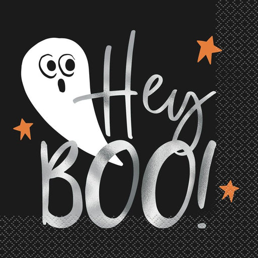 Halloween Bats & Boos "Hey Boo" Lunch Napkins | 16ct - Zurchers