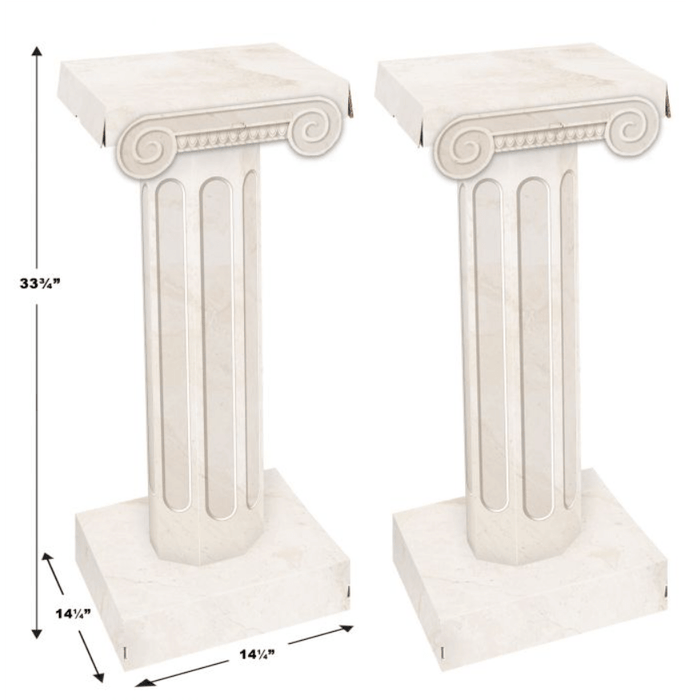 3D Cardboard Italian Column Props 33 3/4" | 2ct - Zurchers