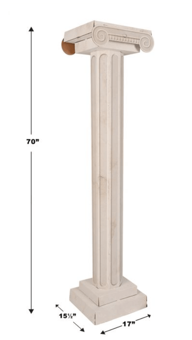3D Cardboard Italian Column Prop 70" | 1ct - Zurchers