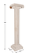 3D Cardboard Italian Column Prop 70" | 1ct - Zurchers