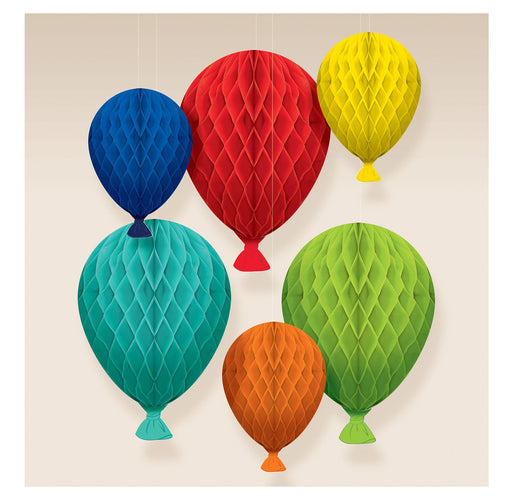 Birthday Celebration Honeycomb Decorations 9", 13.5" | 6 ct - Zurchers