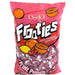 Large bag of Tootsie Frooties Fruit Punch chewy candy with vibrant red packaging, featuring illustrations of oranges, cherries, and a lemon – bold white Frooties logo and a clear window displaying red and white twist-wrapped candies – labeled 'Fruit Punch' and ideal for parties, candy buffets, and bulk treats.