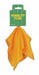 Yellow penalty flag with attached cardboard header reading 'PENALTY FLAG' in bold yellow text against a green background designed like a football field.