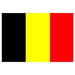  Flag of Belgium with three vertical stripes of black, yellow, and red from left to right.