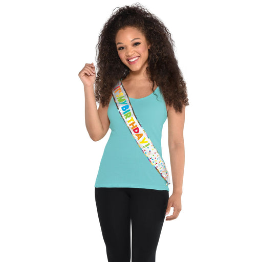 Birthday Celebration Fabric Sash 30" | 1 ct - Zurchers