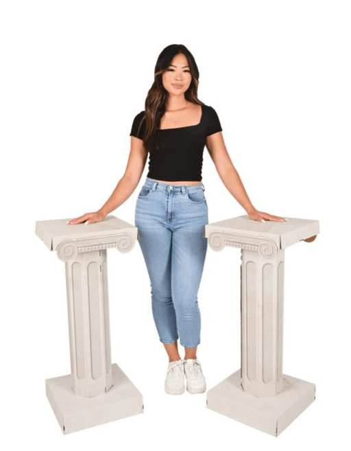 3D Cardboard Italian Column Props 33 3/4" | 2ct - Zurchers
