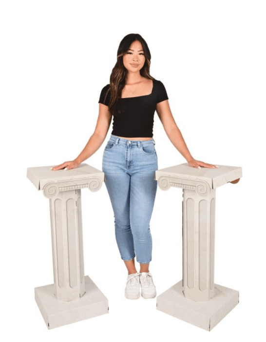 3D Cardboard Italian Column Props 33 3/4" | 2ct - Zurchers
