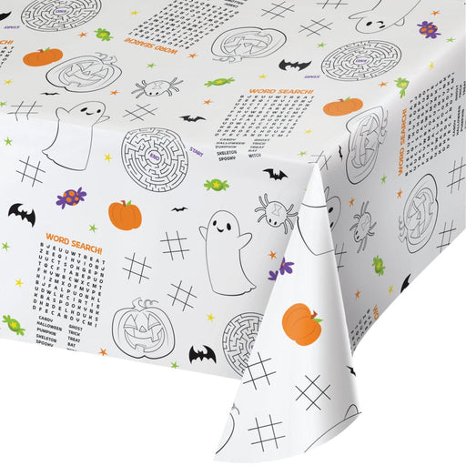 Halloween Activity Paper Tablecover 54" X 102" | 1ct - Zurchers