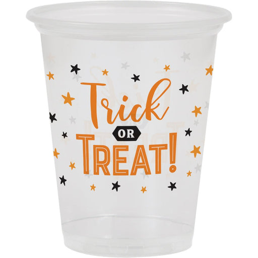 Halloween Trick or Treat Clear Cups 16oz | 8ct - Zurchers