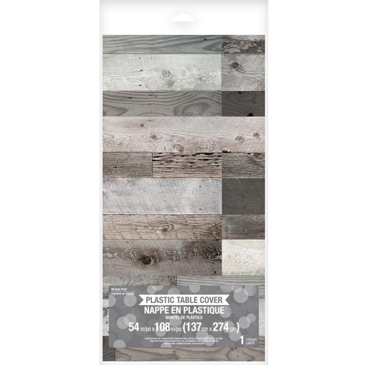 Mixed Woods Plastic Table Cover 54"x108" | 1ct - Zurchers