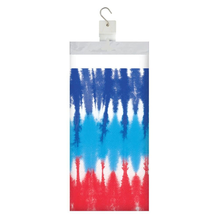 Patriotic Tie Dye Paper Tablecloth | 1ct - Zurchers