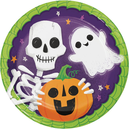 Halloween Colorful Halloween Plates 9" | 8ct - Zurchers