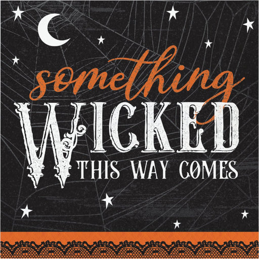Halloween Wicked Webs Something Wicked This Way Comes Lunch Napkins | 16ct - Zurchers
