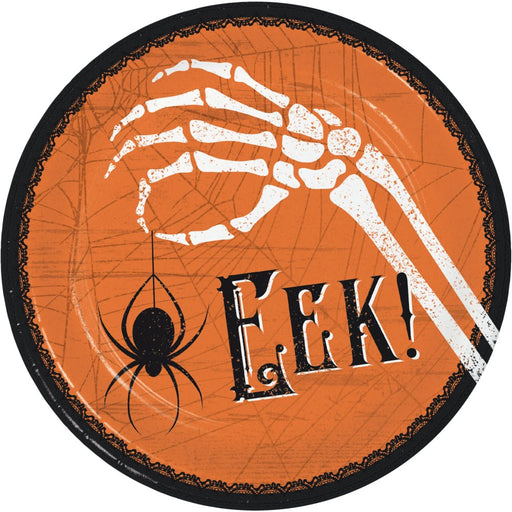 Halloween Wicked Webs EEK! Lunch Plates 7" | 8ct - Zurchers
