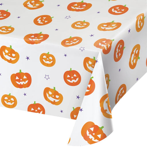 Halloween Pumpkin Paper Tablecover 54"x102" | 1ct - Zurchers