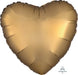 Gold Satin Luxe Heart Balloon 18" | 1ct - Zurchers