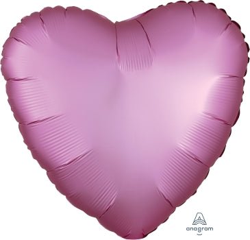 Flamingo - Pink Satin Luxe Heart Balloon 18" | 1ct - Zurchers