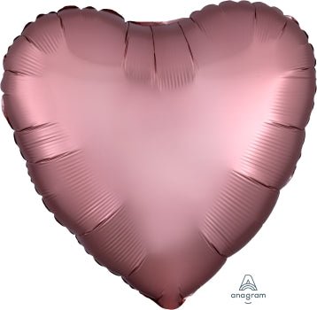 Rose Copper Satin Luxe Heart Balloon 18" | 1ct - Zurchers