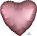 Rose Copper Satin Luxe Heart Balloon 18" | 1ct - Zurchers