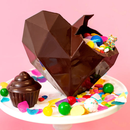 KaBoom Chocolaka Geometric Heart Chocolate Piñata Mold | 1ct - Zurchers