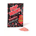 Black packet of Pop Rocks Strawberry popping candy with bold red and white 'Pop Rocks' logo, pink starburst graphics, and yellow 'Taste the Explosion' callout – labeled 'Strawberry Artificially Flavored Popping Candy' with net weight 0.33 oz – shown with a small pile of pink popping candy outside the packet – classic fizzy treat perfect for parties, retro candy fans, and stocking stuffers.