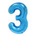 Blue Jumbo Number Balloons 34" | 1 ct - Zurchers