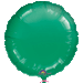 Green round foil balloon with a scalloped edge, featuring a subtle sheen and the 'Anagram' logo at the bottom center.