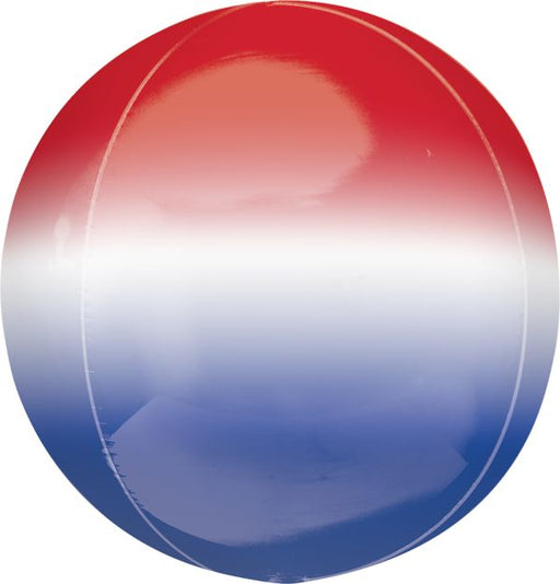 Rd White Blue Ombre Orbz Balloon 15" | 1ct - Zurchers