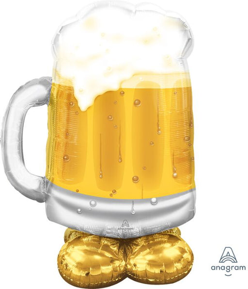 AirLoonz Big Beer Mug Balloon Uninflated 49" | 1ct - Zurchers