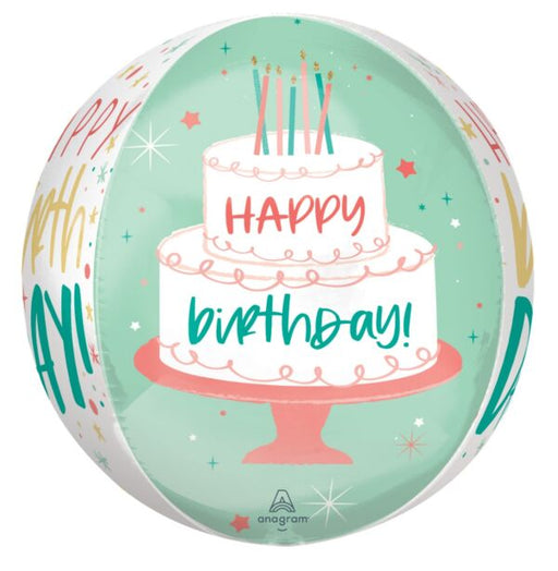 Happy Cake Day Orbz Balloon 16" | 1ct - Zurchers