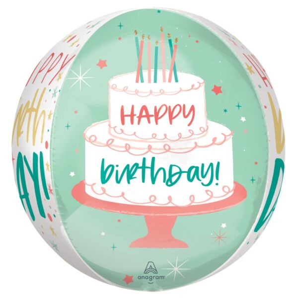Happy Cake Day Orbz Balloon 16" | 1ct - Zurchers