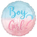 Boy or Girl Gender Reveal Foil Mylar Balloon 18" | 1ct - Zurchers