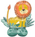 AirLoonz Lion Air - filled Balloon Uninflated 45" | 1 ct - Zurchers